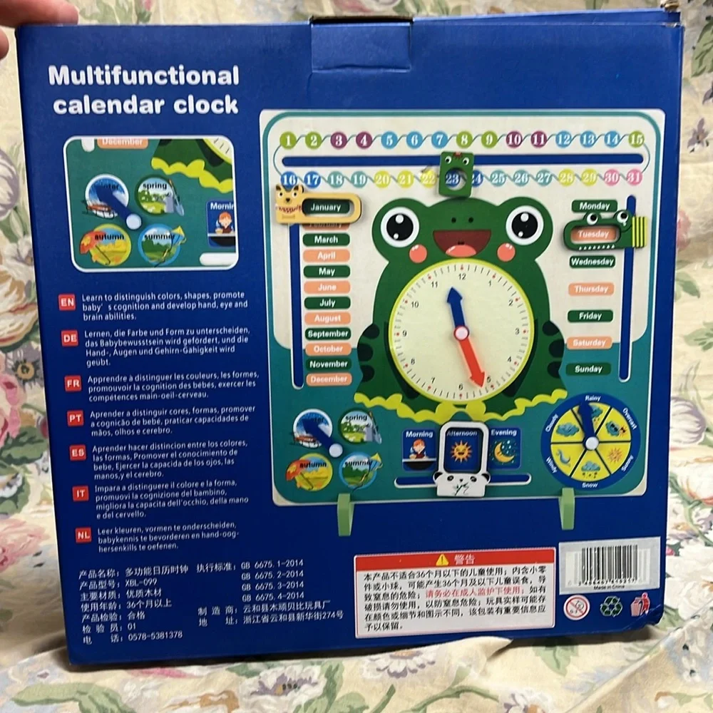 Multiple functional calendar, clock